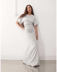 Weekday - Jersey Maxi Dress With Ruched Side Detail - Lyst