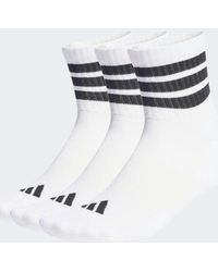 adidas Originals - Set Van 3 Paar Halfhoge Sportsokken Met 3-Stripes - Lyst