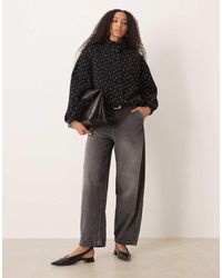 ASOS - Denim Funnel Neck Sports Jacket - Lyst