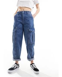 Vans - Sidewalk - pantalon cargo en jean - moyen délavé - Lyst