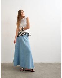 TOPSHOP - – jeans-tellerrock - Lyst