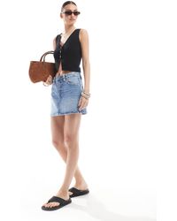 Stradivarius - Denim Mini Skirt - Lyst
