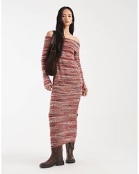 Kiwi & Co - Bibi Textured Knit Bardot Maxi Dress - Lyst