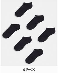 Nike - Training Everyday Cushioned 6 Pack Sneaker Sock - Lyst