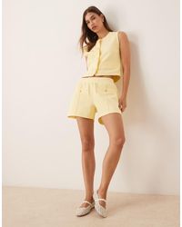 ASOS - Interlock Button Detail Mini Shorts - Lyst