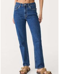 Stradivarius - 1465 Slim-fit Mom Jeans - Lyst