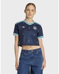 adidas Originals - Germany 26 Away Cropped Jersey - Lyst