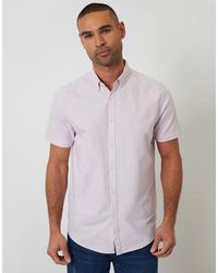 Threadbare - Oxford Cotton Short Sleeve Shirt - Lyst