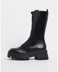 pull and bear platform boots
