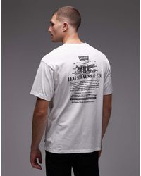 Levi's - Tevredenheidsgarantie Vintage Oversized Fit T-Shirt Met Print Op De Achterkant - Lyst