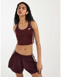 adidas Originals - Adidas Originals Sport Square Neck Sports Tank - Lyst