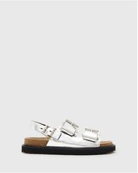 AllSaints - Isla Leather Sandals - Lyst