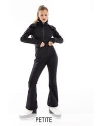 ASOS 4505 - Ski Petite Water Repellent Belted Ski Suit With Faux Fur Hood - Lyst