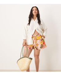 ASOS - Asos Design Curve Tie Waist Shorts - Lyst