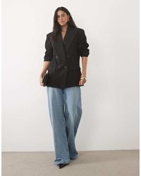 ASOS - Tailored Strong Shoulder Double Breasted Blazer - Lyst