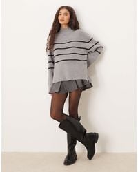 Brave Soul - High Neck Loose Fit Jumper - Lyst