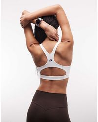 adidas Originals - Adidas Training Optime Essentials High Support Sports Bra - Lyst