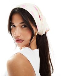 ASOS - Bow Print Headscarf - Lyst