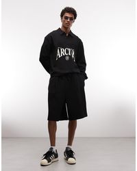 ASOS - Loose Ottoman Textured Jersey Shorts - Lyst