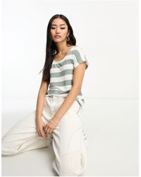 Vero Moda - Oversized Stripe T-shirt - Lyst