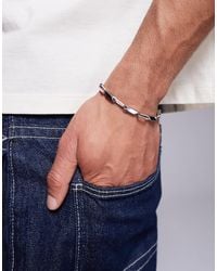 ASOS - – farbenes armband aus wasserfestem edelstahl mit rechteckigen gliedern - Lyst