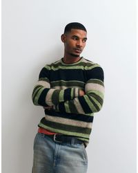 Blend - Strickpullover mit grünen streifen - Lyst