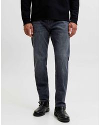 Jack & Jones - Clark jeans mit mittlerer leibhöhe aus em denim - Lyst