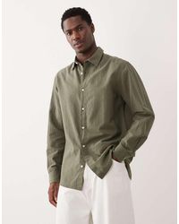 Jack & Jones - Linen Blend Regular Shirt - Lyst