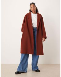 ASOS - Asos Design Curve Chuck On Overcoat - Lyst