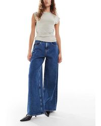 Tommy Hilfiger - Vaqueros Azul Medio De Corte Suelto Y Talle Medio Charlie De - Lyst