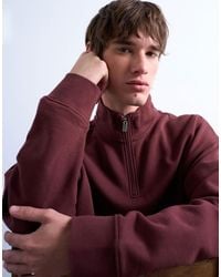 TOPMAN - Heavyweight Oversized Fit 1/4 Zip - Lyst