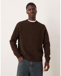 SELECTED - 100% Cotton Boxy Knitted Jumper - Lyst