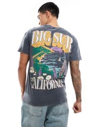 Abercrombie & Fitch - Big Sur Back Print Acid Wash Relaxed Fit T-shirt - Lyst