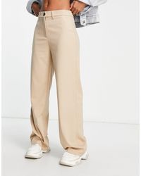 Bershka - Wide Leg Slouchy Dad Tailored Trousers - Lyst