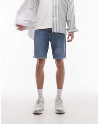Tommy Hilfiger - Scanton Slim Turn Up Denim Shorts - Lyst