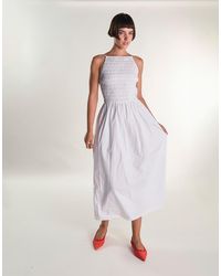 Glamorous - Shirring Body Maxi Dress - Lyst