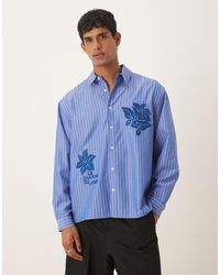 ASOS - – langärmliges oversize-hemd - Lyst