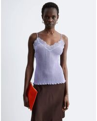& Other Stories - Knit Cami With Lace Neckline Detail - Lyst