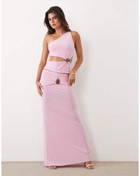 ASOS - Co-Ord Maxi Skirt With Hardware Detail - Lyst