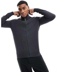 SELECTED - Zip Up Knitted Jumper - Lyst