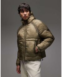 Collusion - Washed Puffer With Hood - Lyst