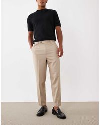 ASOS - Tailored Wool Look Relaxed Tapered Pants - Lyst