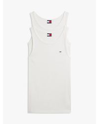 Tommy Hilfiger - 2-Pack Tommy Flag Extra Slim Tank Tops - Lyst