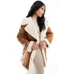 Superdry - Faux Shearling Mid Jacket - Lyst