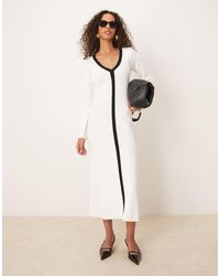 Pretty Lavish - – midaxi-strickkleid - Lyst