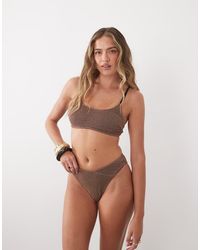 CUPSHE - Scrunch Bralet Bikini Set - Lyst