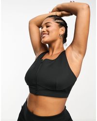 ASOS 4505 - Curve Icon Zip Front High Support Sports Bra - Lyst