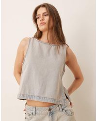 JJXX - Co-ord Denim Top With Side Detail - Lyst