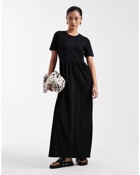 Threadbare - – kurzärmliges maxikleid aus jersey - Lyst