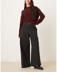 Aware - Wide Leg Cropped Work Trouser - Lyst